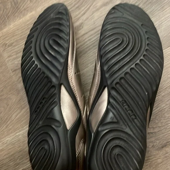 Ecco Metallic Toggle Bluma Drawstring Sneakers Flats Minimalist Slip On Shoes 42 - Picture 5 of 6